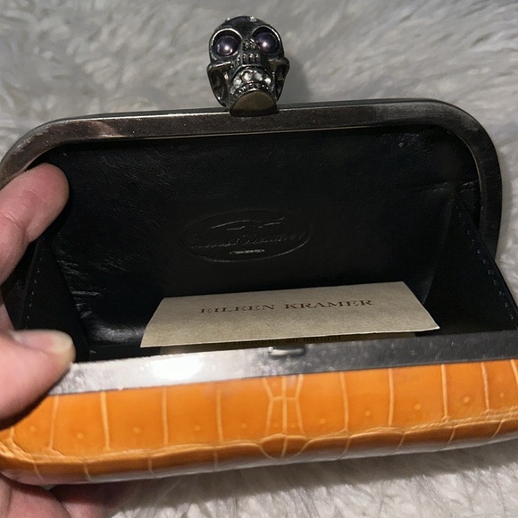 Eileen Kramer McQueen Skull Box Alligator Clutch $1295 - Picture 5 of 5